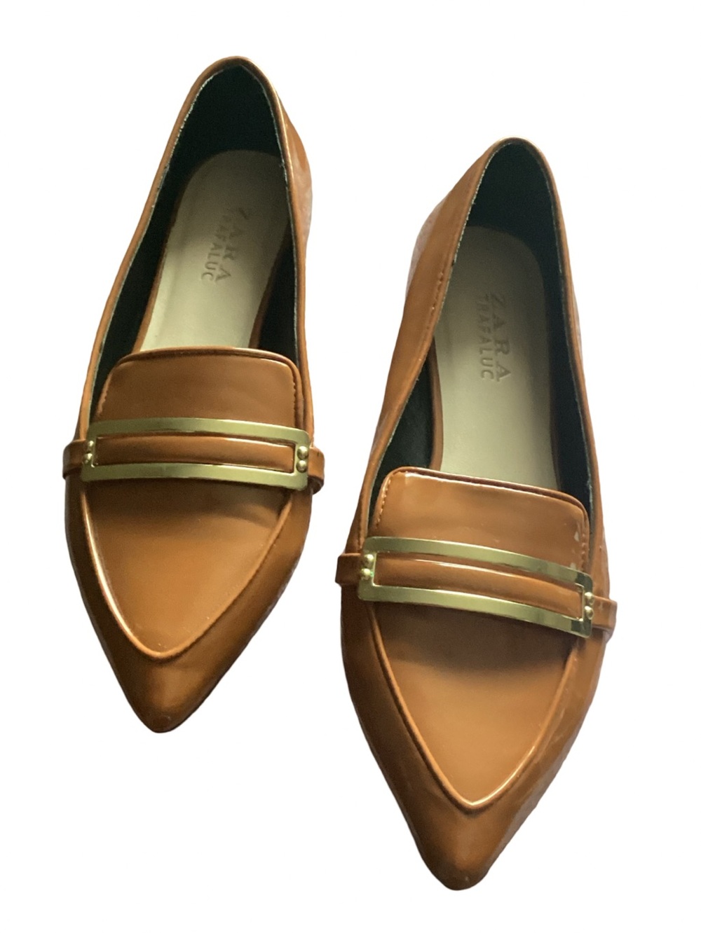 Zara Carmel Color Flats Shoes Size 37 (6.5)